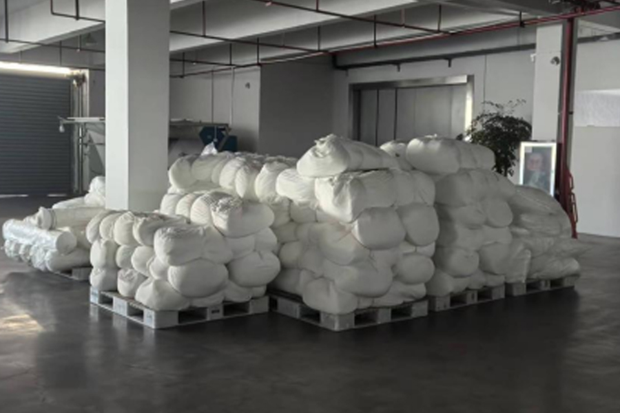 グレー生地の生産 - グレー生地の輸送エリア