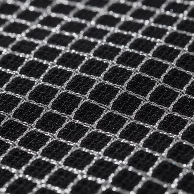 通気性のあるポリエステル糸シルクバーズアイ生地