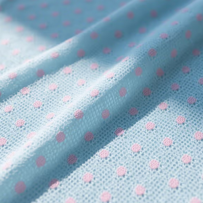 ドットメッシュバーズアイ生地